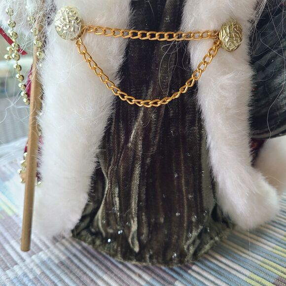 Vintage Old World Father Christmas Kris Kringle Santa Claus Figurine Tree Topper - Picture 4 of 10